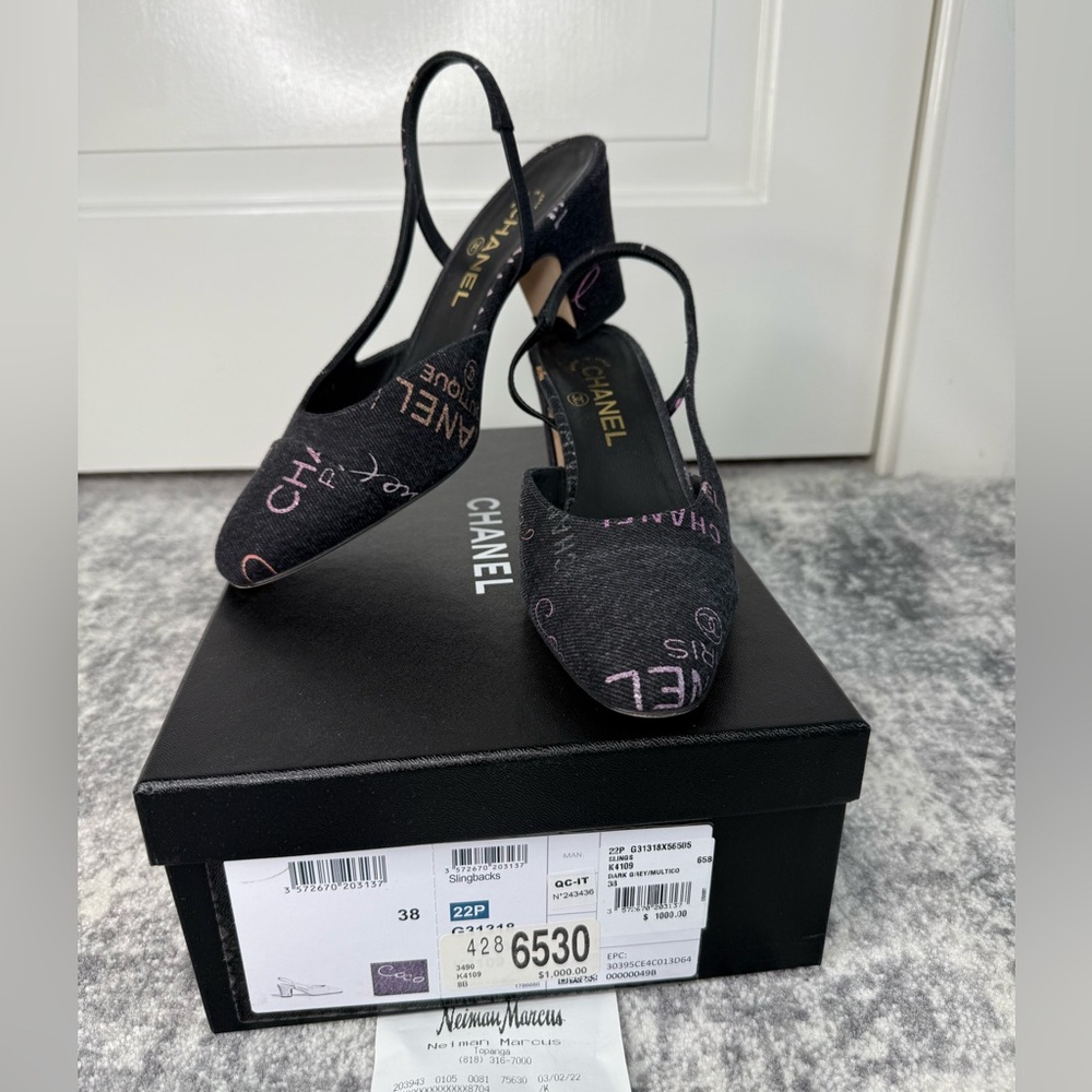Authentic CHANEL Slingback Heels